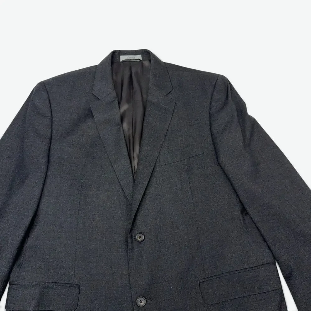 Lauren Ralph Lauren Wool Blazer Mens 46R Charcoal Gray Sport Coat Jacket Preppy